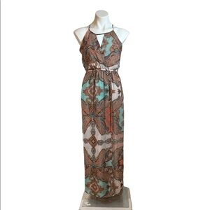Sweet Storm Pastel Paisley Maxi Dress